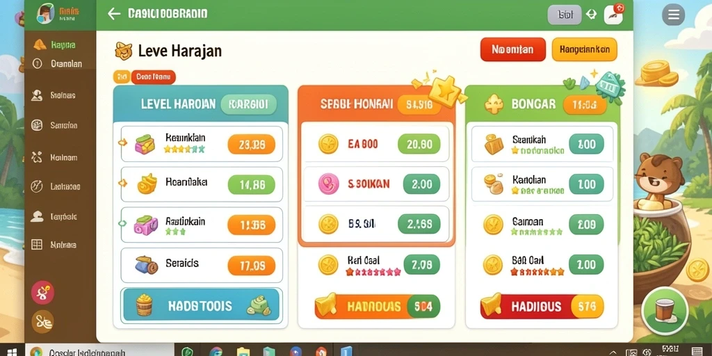 Berbagai level menarik untuk dijelajahi.