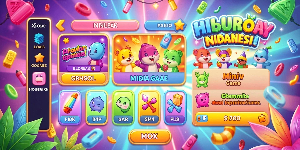 Pemandangan dunia game yang menakjubkan dan detail.